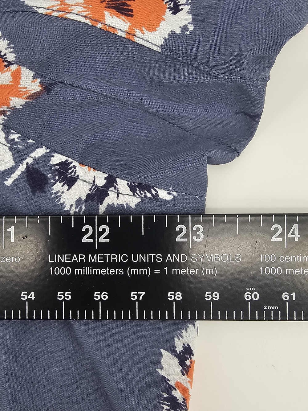 Duluth Trading Co Blue Floral Button-Up Tunic - Picture 7 of 7